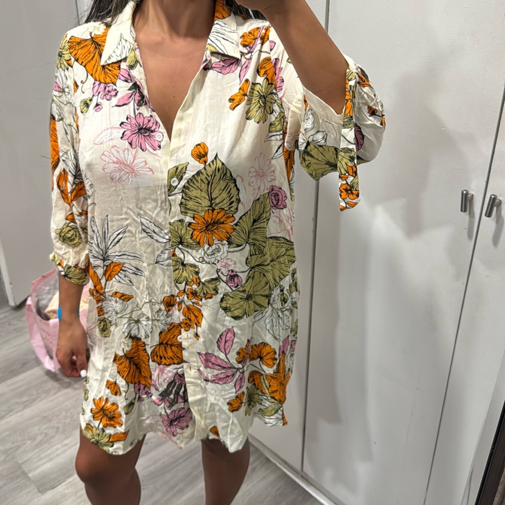 Floral Women's Top - Multicolor swim cover up